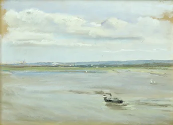 Nach dem Regen (Pastell auf Papier)